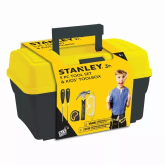Stanley Jr. TBS001-05-SY Narzędzia dla dzieci, 5 szt., żółty i czarny