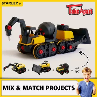 Stanley Jr. TT010-SY Zestaw budowlany, koparka do wyburzeń