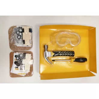 Stanley Jr. U004-K02-T03-SY Zestaw z samochodem, koparką i 3 narzędziami