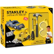 Stanley Jr. U004-K02-T03-SY Zestaw z samochodem, koparką i 3 narzędziami