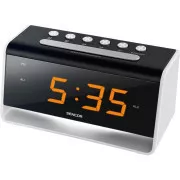 SDC 4400 W ZEGAR Z ALARMEM  LED SENCOR