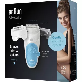 SILK-ÉPIL 5-605 BLUE DEPILATOR BRAUN