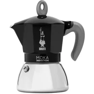 INDUKCJA CZARNA 6P. CZAJNICZEK MOKA BIALETTI