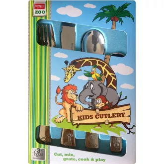 LT5005 KOMPLET SZTUĆCÓW DLA DZIECI 4 SZT ZOO LAMART