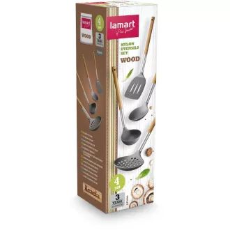 LT3900 ZESTAW KUCHENNY 4 SZT. DREWNO LAMART LT3900 ZESTAW KUCHENNY 4 SZT. DREWNO LAMART