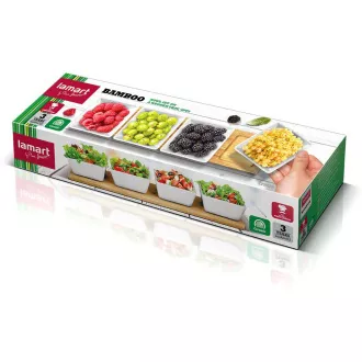LT9020 SERW.MISKY 4KS 38X9 BAMBOO LAMART LT9020 SERW.MISKY 4KS 38X9 BAMBOO LAMART