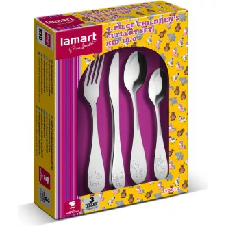 LT5013 KOMPLET SZTUĆCÓW DZIECIĘCYCH 4 SZT. KID LAMART LT5013 KOMPLET SZTUĆCÓW DZIECIĘCYCH 4 SZT. KID LAMART