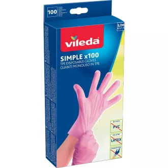 RĘKAWICE PROSTE S/M 100SZT VILEDA