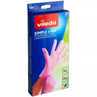 RĘKAWICE PROSTE S/M 100SZT VILEDA