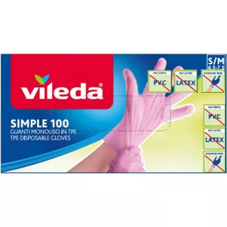 RĘKAWICE PROSTE M/L 100SZT VILEDA