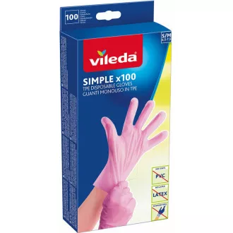 RĘKAWICE PROSTE M/L 100SZT VILEDA