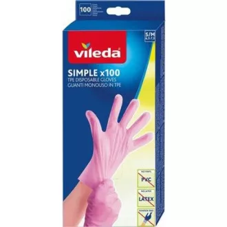 RĘKAWICE PROSTE M/L 100SZT VILEDA