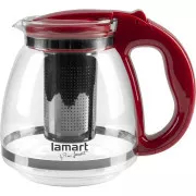 LT7074 CZAJNIK 1,5L CZERWONY VERRE LAMART