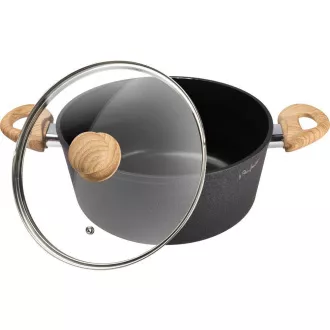 LT1247 GARNEK Z POKRYWKĄ 24CM NATUR LAMART
