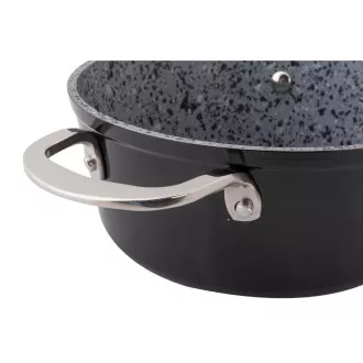 LT1252 GARNEK Z POKRYWKĄ 18CM GRANITOWY LAMART
