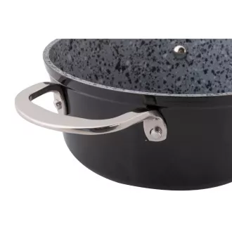 LT1253 GARNEK Z POKRYWKĄ 20CM LAMART GRANITOWY