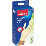 NATURALNE RĘKAWICZKI LATEKSOWE M/L 10SZT VILEDA