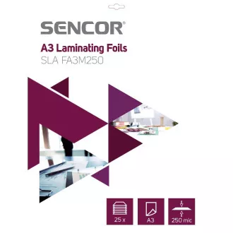 SLA FA3M250 Folia A3 250mic 25szt SENCOR