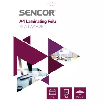 SLA FA4M250 Folia A4 250mic 25szt SENCOR