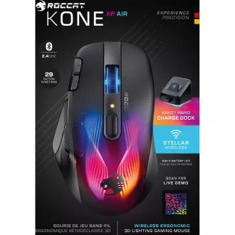Mysz gamingowa Kone XP Air, czarna ROCCAT Mysz gamingowa Kone XP Air, czarna ROCCAT