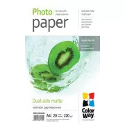 Papier fotograficzny dwustronny A4 20szt COLORWAY