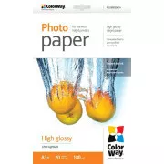 Papier fotograficzny A3 o wysokim połysku 20 szt. COLORWAY
