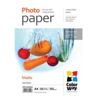 Papier fotograficzny matowy A4 50 szt. 130g COLORWAY