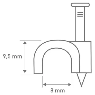 RCC 8 zacisk kablowy 8mm 30szt RETLUX