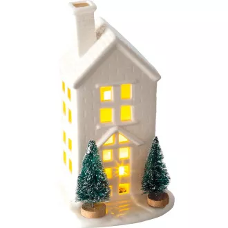 RXL 393 Domek porcelanowy LED 19cm RETLUX