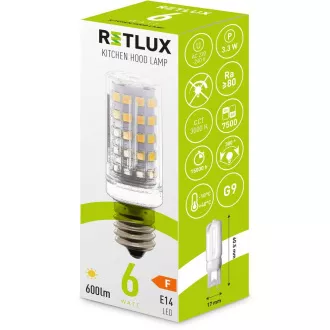 RLL 459 E14 6W piekarnik z okapem WW RETLUX