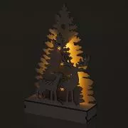 RXL 461 Decor. forest 24,5cm 5LED WW RETLUX