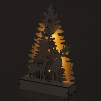 RXL 461 Decor. forest 24,5cm 5LED WW RETLUX