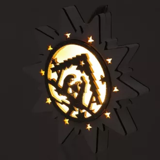 RXL 463 Gwiezdna szopka 14cm 3LED WW RETLUX