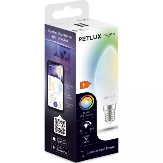 Żarówka RSH 100 C37 E14. 4,5W RGB CCT RETLUX