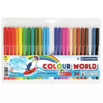 Marker Centropen 7550/24 24 kolory cylindryczna końcówka 1mm