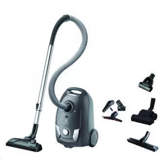 Odkurzacz workowy Electrolux Easy Go EEG44IGM, 750 W, zmywalny filtr, regulacja mocy, rura teleskopowa, szary