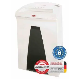 Niszczarka HSM Securio B24 (cięcie: kombinowane 4, 5x30mm | wejście: 240mm | DIN: P-4 (3) | papier, zszywki, karty plastikowe, CD)