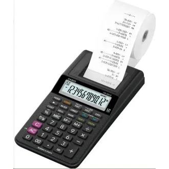 Kalkulator CASIO HR 8 RCE BK, zapięcie do nadruku - Używany
