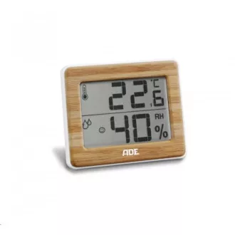 ADE WS 1702 bambus - termometr cyfrowy z higrometrem