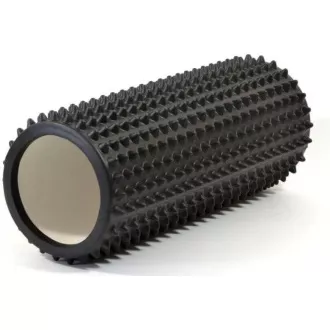 Wałek do masażu fitness z małymi kolcami ENERO FIT 33x14cm, czarny Wałek do masażu fitness z małymi kolcami ENERO FIT 33x14cm, czarny