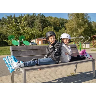 Wrotki 4w1 Enero KIDS - niebiesko-białe, 34-37 Wrotki 4w1 Enero KIDS - niebiesko-białe, 34-37