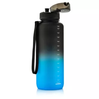 Butelka sportowa Tritan MTR 1500 ml, czarno-niebieska