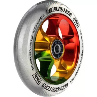 Kółka do hulajnogi NKD Rally Stunt 2szt, 110 mm, srebrne