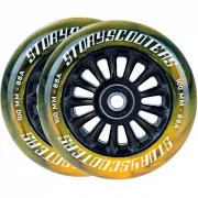 Kółka do hulajnogi Story Star Stunt 2szt, 100 mm, czarno-żółte