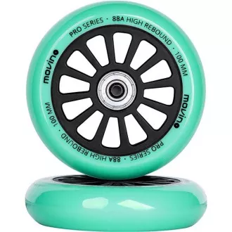 Zapasowe kółka MOVINO do hulajnogi freestyle 100 mm, PP, 2 szt., czarne