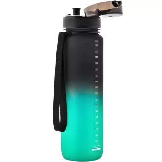 Butelka sportowa Tritan MTR, 1000 ml, czarno-zielona