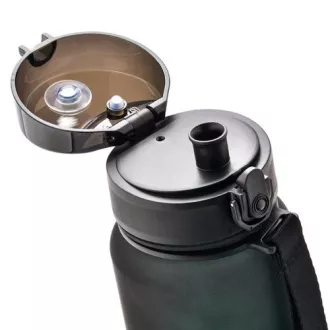Butelka sportowa Tritan MTR, 1000 ml, czarno-zielona