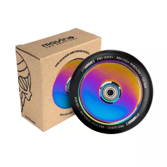 Wymienne kółka MOVINO do hulajnogi freestyle 120 mm, aluminiowe, Kraken 2 szt, Rainbow