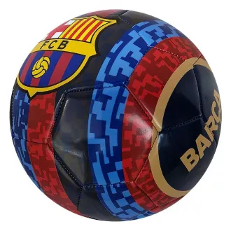 Piłka nożna FC Barcelona rozmiar 5, niebiesko-czerwona