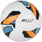 Piłka nożna Bullet Sports rozmiar 5, biało-pomarańczowa